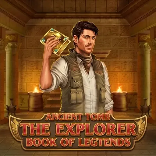 The Book of Legends Slot mit Entdecker und Buch auf FamBet Casino