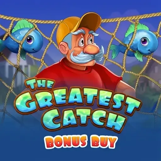 Fischer mit Fischen im The Greatest Catch Slot auf FamBet Casino